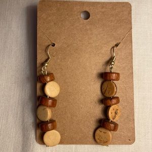 *3 for $20* Stacked Wooden Dangles